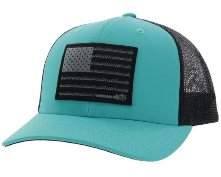 Hooey Turquoise/Black Liberty Roper Youth Hat 2210T-TQBK-Y