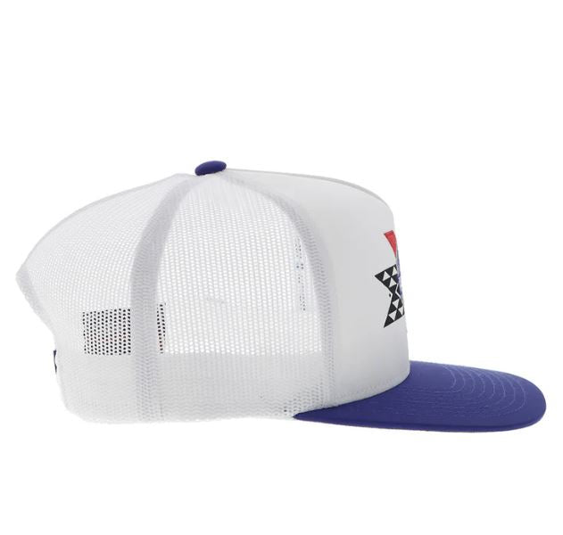 Hooey White 'Pabst Blue Ribbon' Snapback Hat With White Blue And Red Patch 2576T-WH