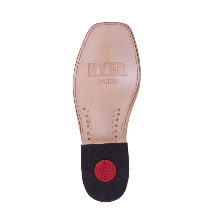 Hyer Brown/Grey Walton Men's Cowhide 13 Inch Broad Square Toe Boots HM11024