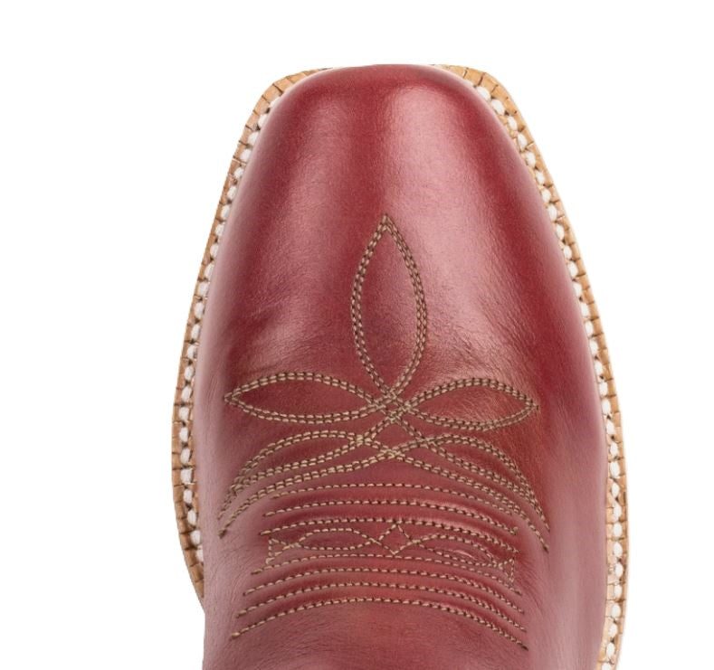 Hyer Red Leawood Cowhide Women's 13 Inch Cutter Toe Oiled Leather Western Boots HW42017