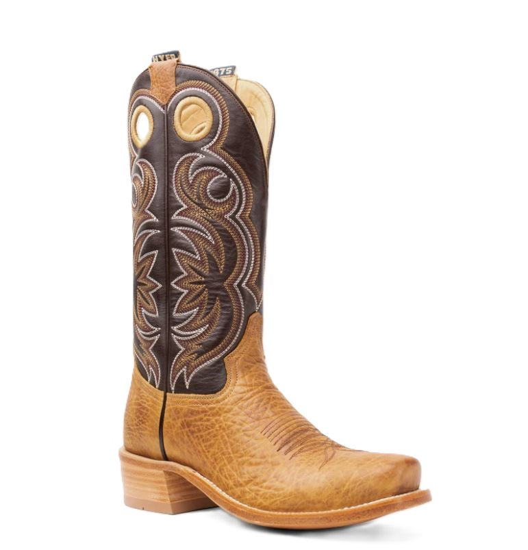 Hyer Tan/Brown Riley Men's 13 inch Cowhide Cutter Toe Western Boots HM12023