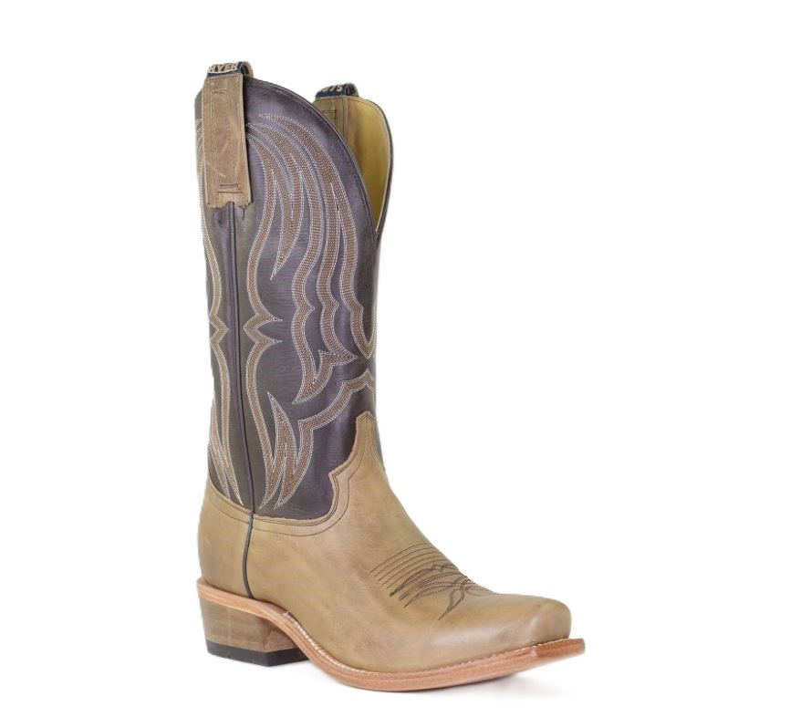 Hyer Tan/Brown Stafford Men's 13 inch Cutter Toe Cowhide Western Boots HM12020