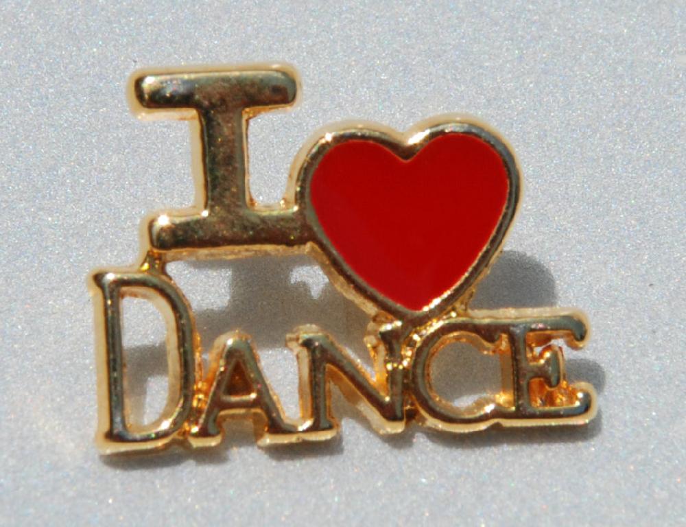 I Heart Pin For Dance Ballet Jazz Tap & Acro J-42