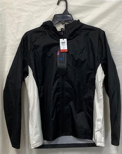 I5 Inc Ladies Black Wind Breaker with Hoodie 25601DS