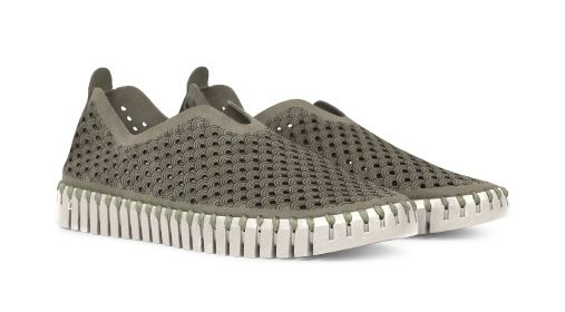 Ilse Jacobson Army Green Tulip Womens Comfort Casual Shoes TULIP139