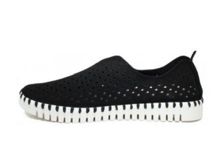 Ilse Jacobson Black Tulip Womens Comfort Casual Shoes TULIP139