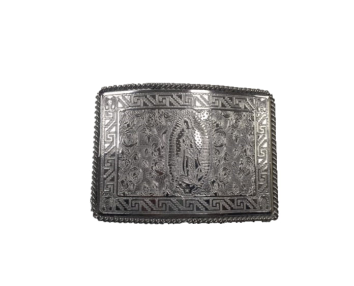 Iron Horse Rectangle Our Lady of Guadalupe Buckle 1065