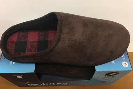 Isotoner Men's Dark Chocolate Slip-On Comfort Slipper A9F207