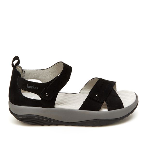 Jambu Black Sedona Womens Comfort Sandals SEDONA-BLACK