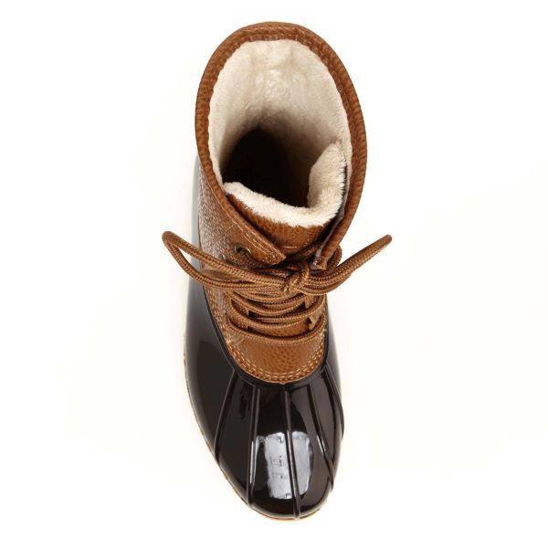 Jambu Chocolate Brown Maplewood Waterproof Women's Duck Boots B9MAW34