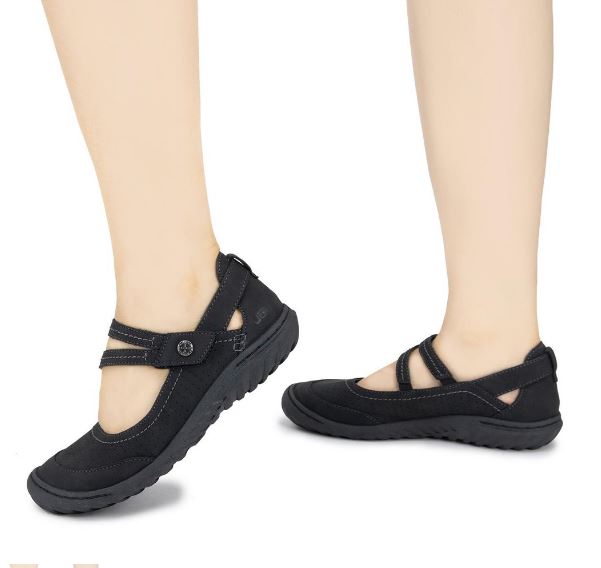 Jambu & Co Black Fawn Womens Mary Jane Shoes B3FAW01