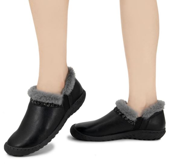 Jambu & Co Black Jade Womens Cozy Slippers B2JAD01