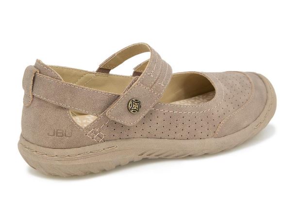 Jambu & Co Taupe Fawn Womens Mary Jane Shoes B3FAW54