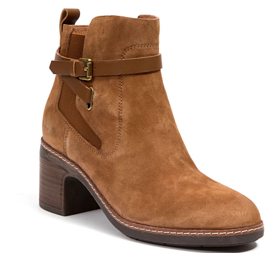 Jambu Dark Tan Vivi Kid Suede Women's Chelsea Boots J4VIV66