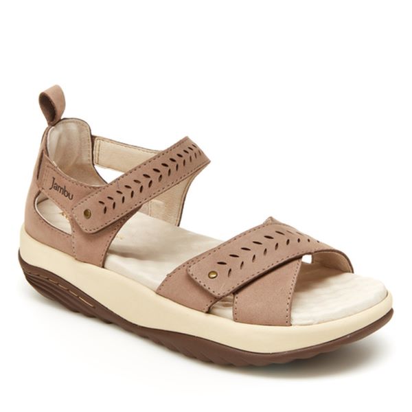 Jambu Taupe Sedona Womens Comfort Sandals SEDONA-TAUPE