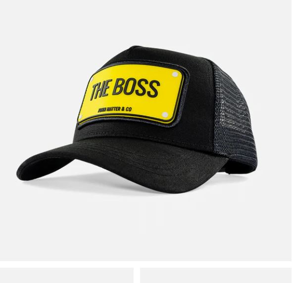 John Hatter and Co. Black The Boss Rubber Cap R-1094-U00