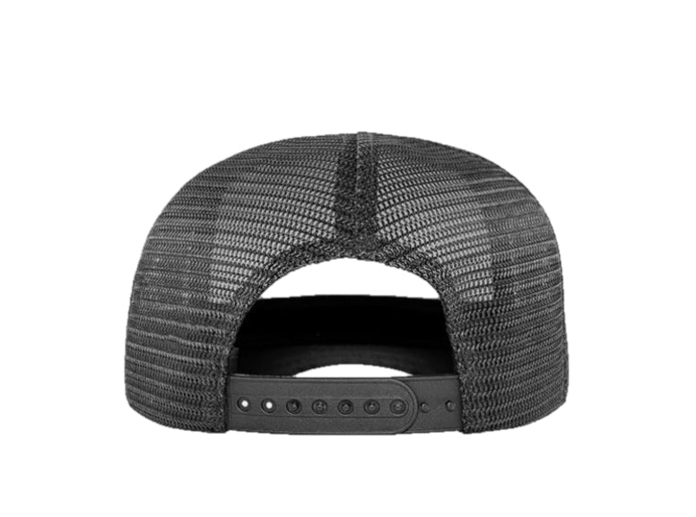 John Hatter & Co. Black/White G.O.A.T. Trucker Cap With Rubber Plate R-1081-U00