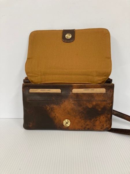 John's Creek TD Cognac Distressed Leather Women's Handbag 16153TD-CG