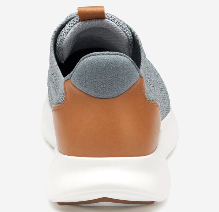 Johnston & Murphy Gray Heathered Knit Amherst 2.0 Plain Toe Men's Casual Shoes 25-0747