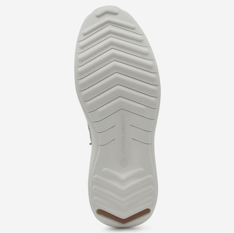 Johnston & Murphy Gray Heathered Knit Amherst 2.0 Plain Toe Men's Casual Shoes 25-0747