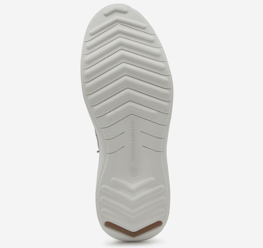 Johnston & Murphy White Knit Amherst 2.0 Plain Toe Men's Casual Shoes 25-0738