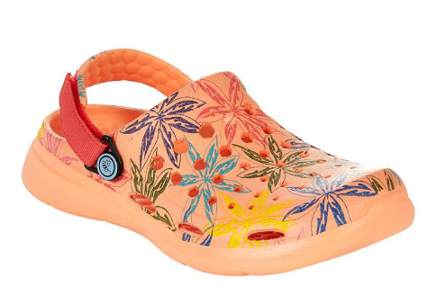 Joybees Floral Modern Clog Ladies Shoes UAMCG-FFP