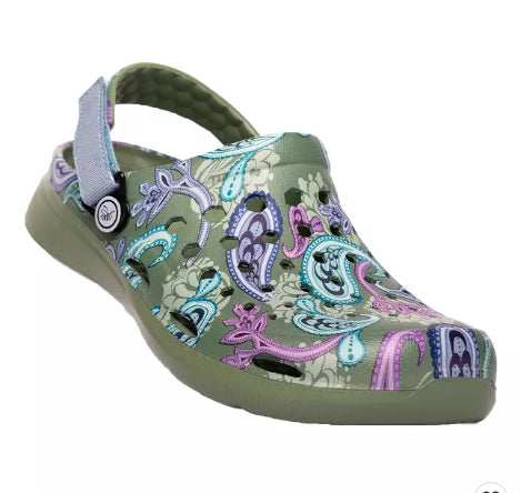 Joybees Paisley Modern Clog Ladies Shoes UAMCG-PYS