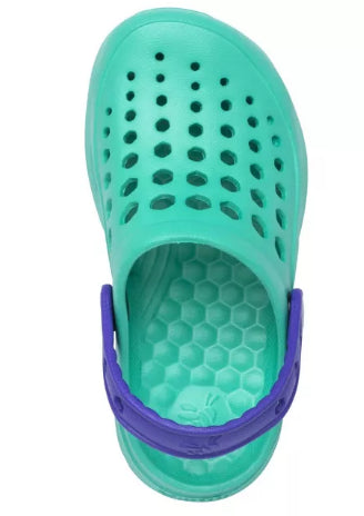 Joybees Teal/Purple Kids Active Clog UKCLG-TLV