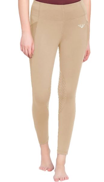 JPC Equestrian Safari Tuffrider Minerva Equicool Womens Tights 100968-SAFARI