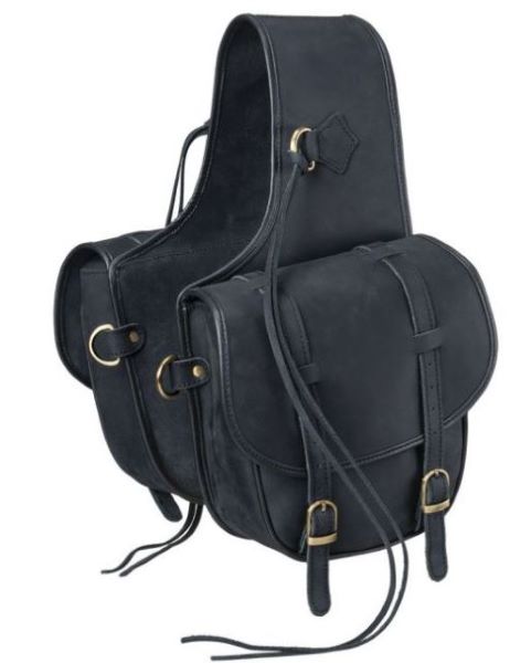 JT International Tough1 Soft Leather Saddle Bag 61-9935 *More Colors Available