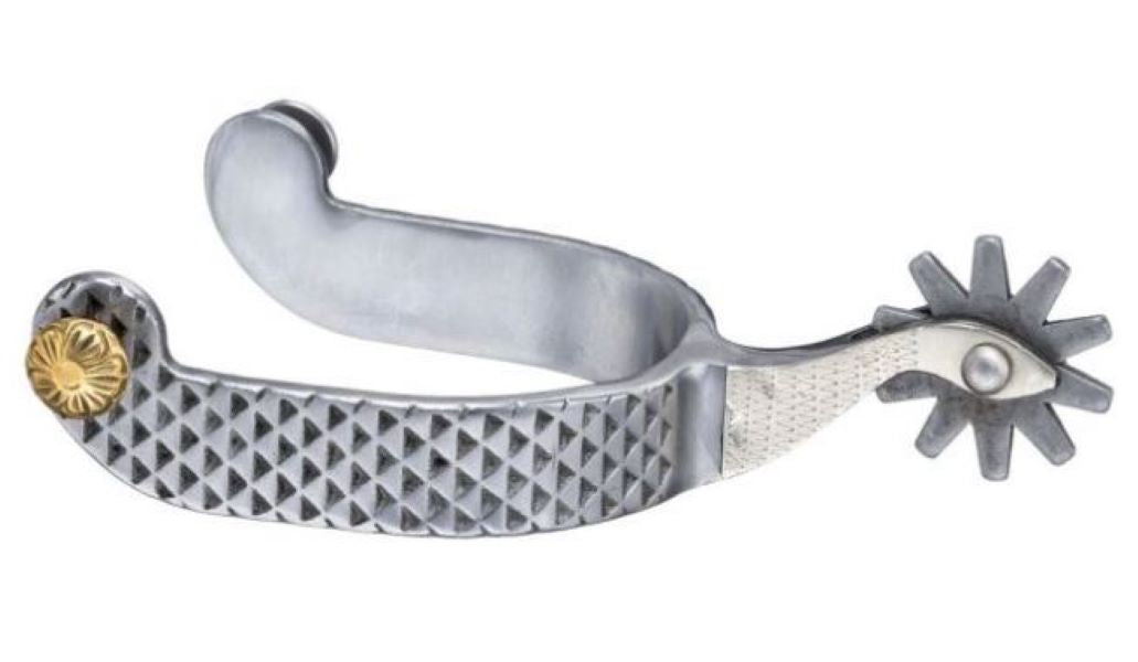 JT International Tough1 Sweet Iron Rasp Design Men's Spurs 78-9962-0-0