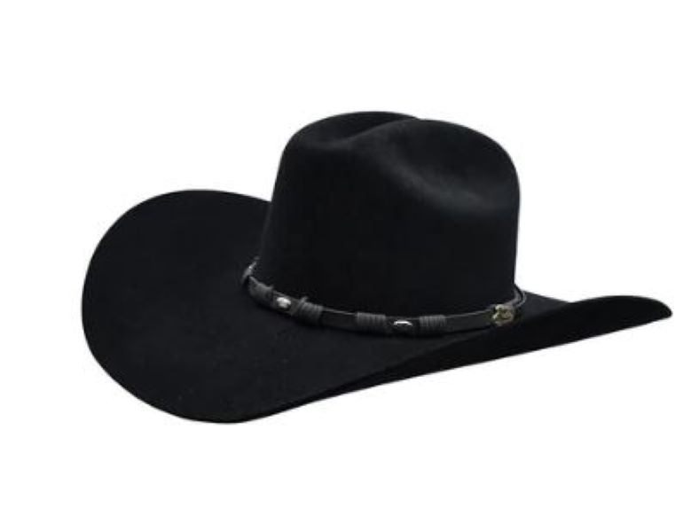 Justin Black Townes 6X Bent Rail Western Hat JF0657TOWN-BLK
