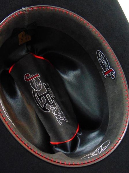 Justin Black Townes 6X Bent Rail Western Hat JF0657TOWN-BLK