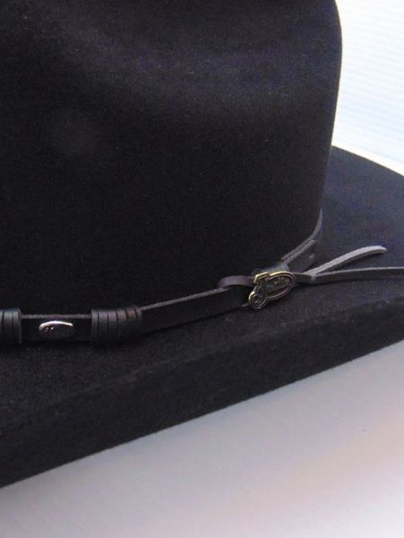 Justin Black Townes 6X Bent Rail Western Hat JF0657TOWN-BLK