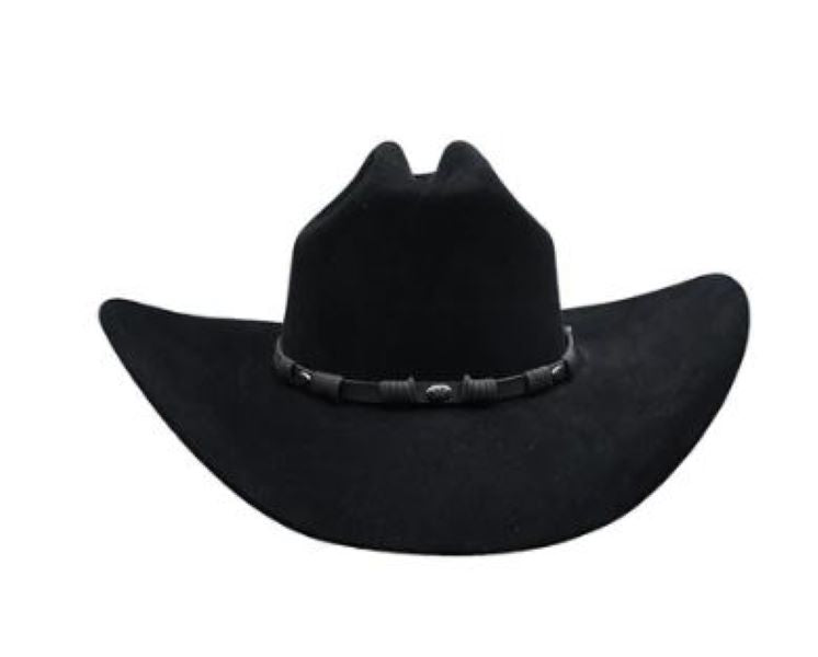 Justin Black Townes 6X Bent Rail Western Hat JF0657TOWN-BLK