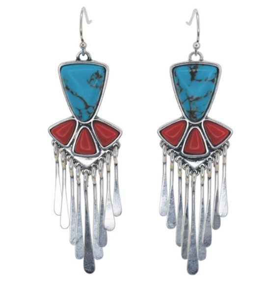 Justin Blossom Chandelier and Stone Earrings 2510080631