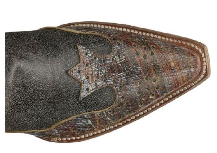 Justin Boots Crackle Black Vera Womens Boots L4455