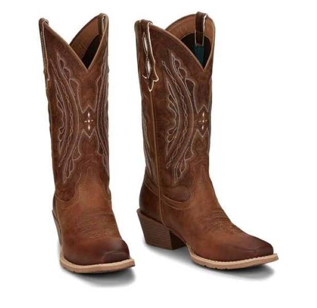 Justin Boots Waxy Tan Rein Womens Western Boots L2962
