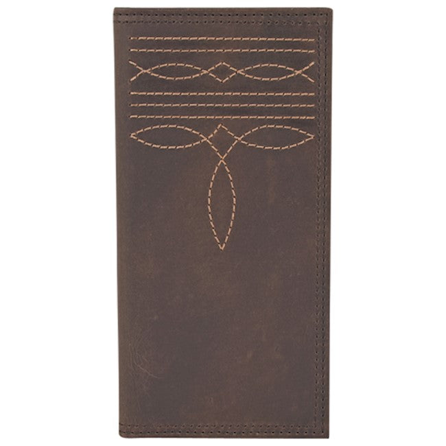 Justin Brown Rodeo Wallet with Boot Stitch Details 22125767W3
