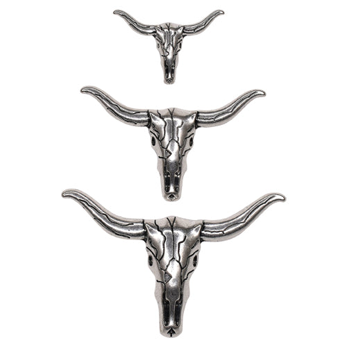 Justin Hat Pin 3 Pack Steer Skulls 2422021227