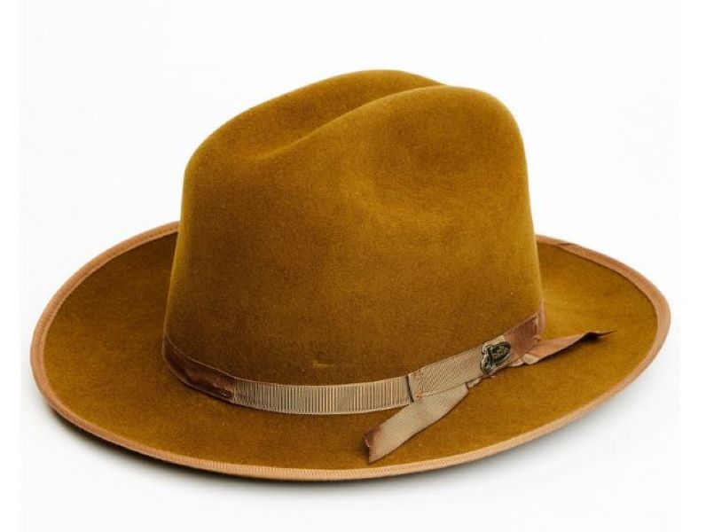 Justin Pecan 6X Statesman Bent Rail Hat JF0670STAT-PEC