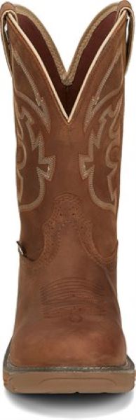 Justin Rustic Tan Stampede Rush 11 Inch Mens Work Boots WK4330