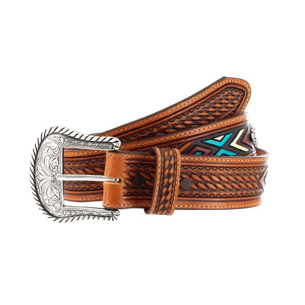 Justin Sierra Sunrise Painted Concho Belt C14134