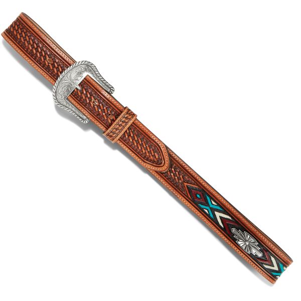 Justin Sierra Sunrise Painted Concho Belt C14134