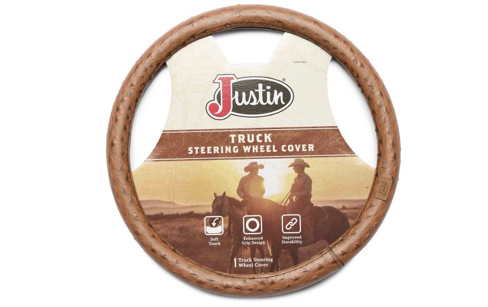 Justin Walnut Truck Steering Wheel Cover 23705A130WAL