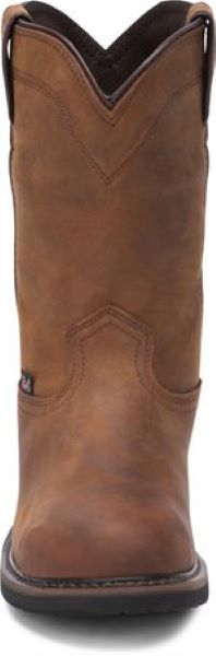 Justin Whiskey Brown Drywall Waterproof Steel Toe Pull On Mens Work Boots SE4961