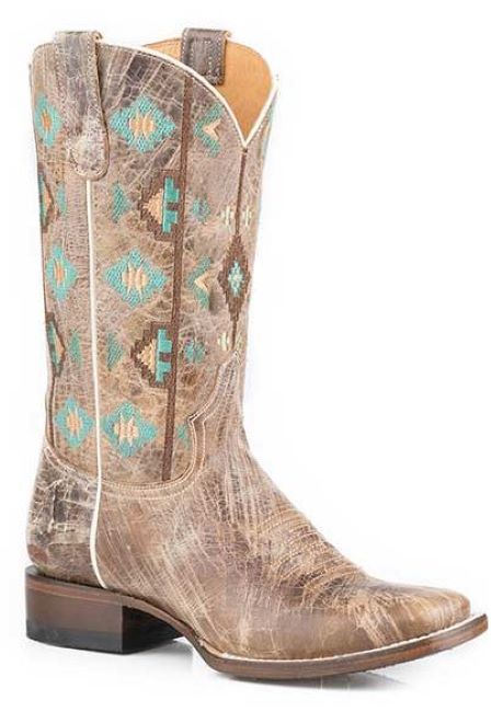 Karman Roper Brown Out West Too Womens Boots 0902170168289BR