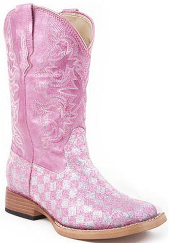Karman/Roper Square Toe Pink Girls Boot 09-113-901-28PK