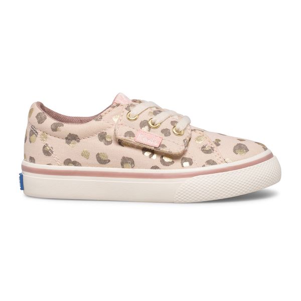 Keds Kids Pink/Tan Leopard Jumpkick Jr. Toddler Sneakers KL165823