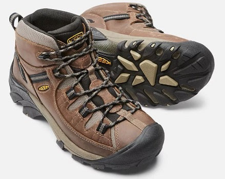 Keen Men's Shitake/Brindle Targhee II Waterproof Mid Hiking Boot 1008418/1012126